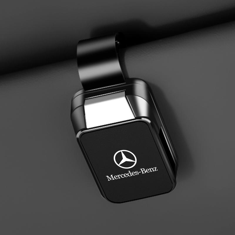 Car Sunglasses Holder Glasses Ticket Card For Brabus Mercedes Benz AMG Smart W205 C300 W203 W206 W108 W124 W126 W140 Accessories CG1