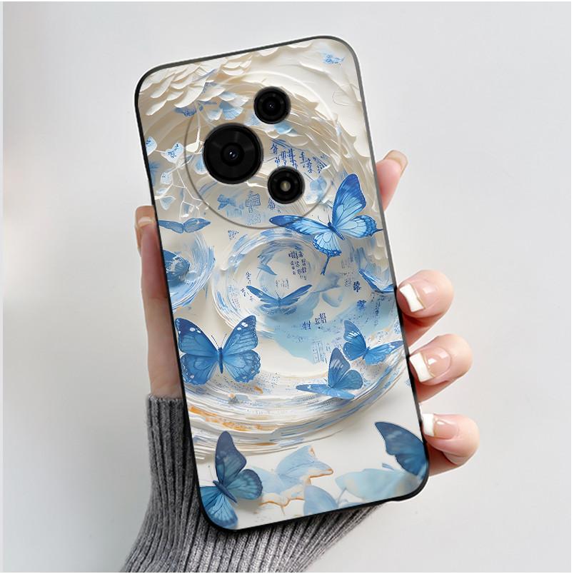 Чехол для телефона TCL 60 SE 605 / TCL 60 / TCL 60R 5G Эстетичный Милый Кот Астронавт Мягкий Силикон Черный Защитный Задний Чехол