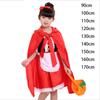 С накидкой на Хэллоуин платье принцессы корзина для девочек принцессы костюмы новый костюм Красной Шапочки