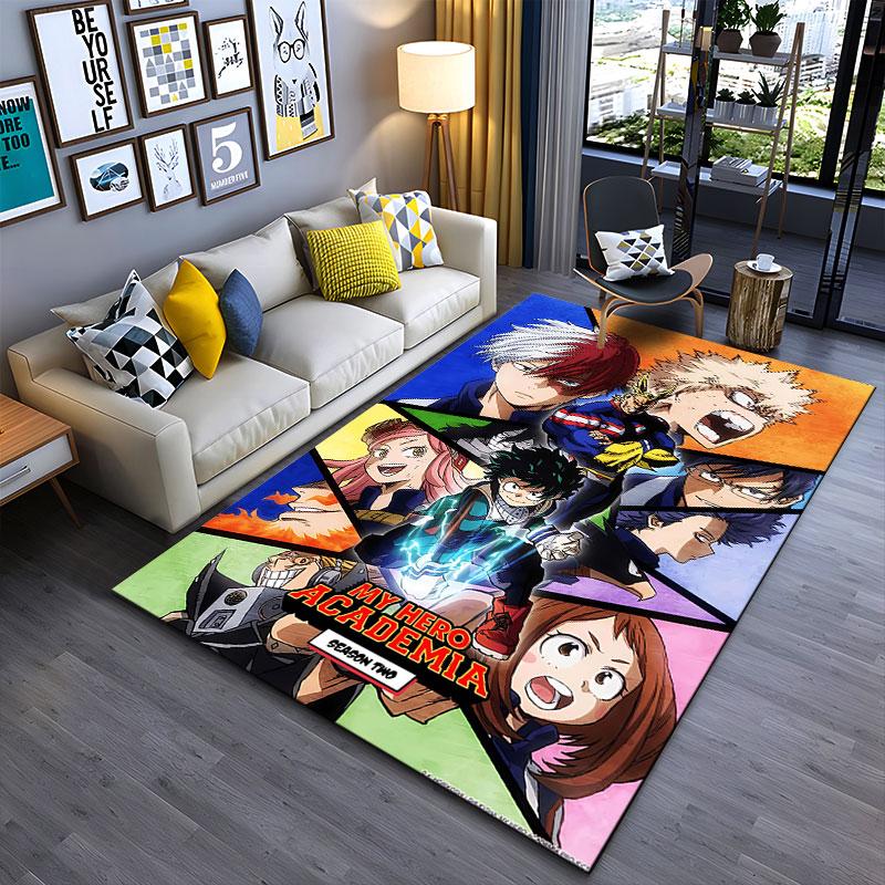 My Hero Academia Anime Print suitable as a non-slip mat for the living room or bedroom sofa