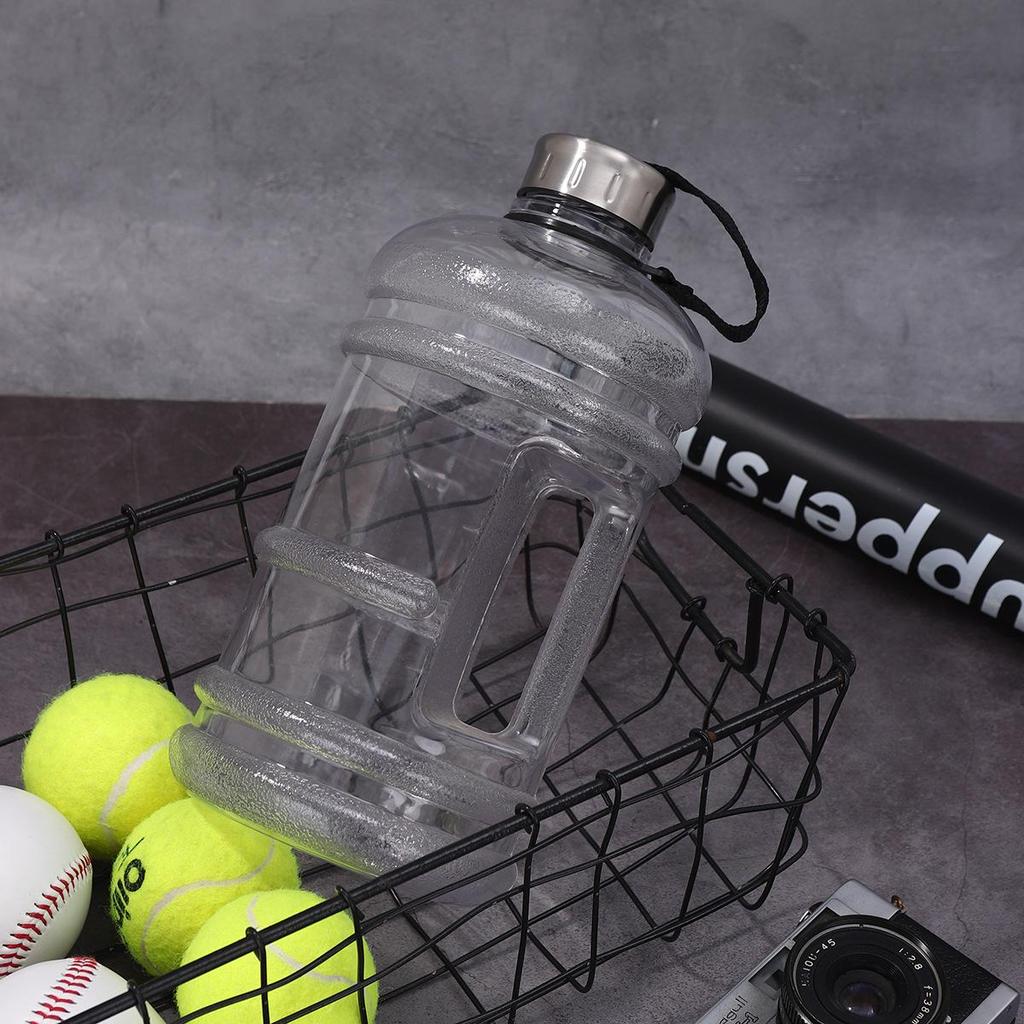 2,2 л Прочная пластиковая спортивная бутылка для воды со стальной крышкой - Ударопрочная и портативная для использования на открытом воздухе