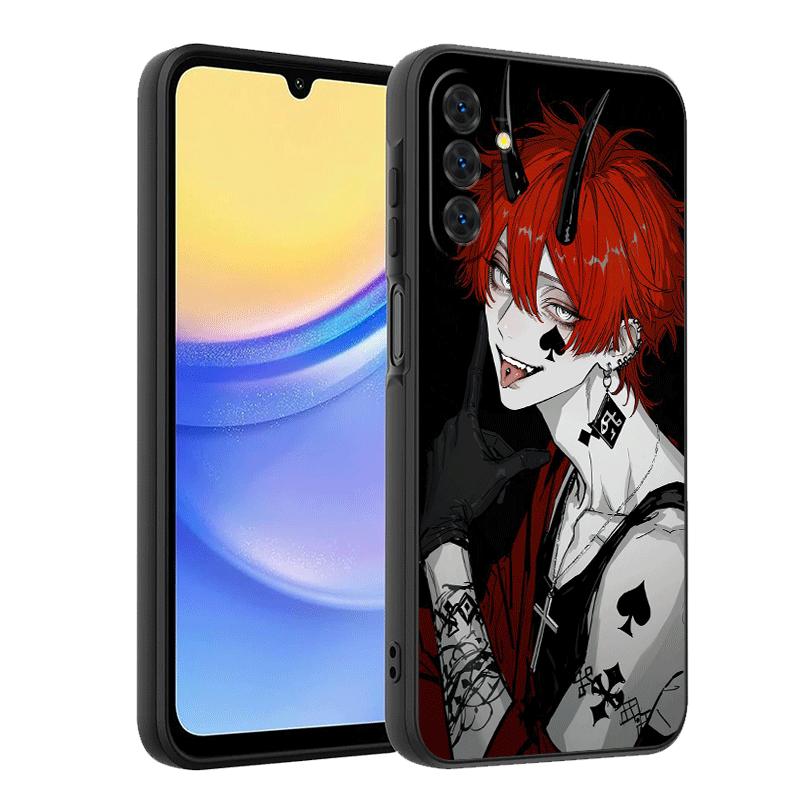 Чехол для телефона в стиле аниме "Плохой парень-дьявол" для Samsung A17 A37 A57 A16 A26 A36 A56 A15 A25 A35 A55 A14 A24 A34 A54 A13 A23 A33 A5