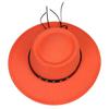 Women's autumn and winter flat top hat, five-pointed star belt accessories, woolen hat, Panama jazz hat, men's top hat
