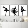 Modern Black White Ballet Dancer Canvas Paintings Posters and Prints Wall Art Pictures for Living Room Home Decoration