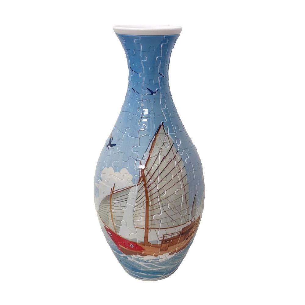 160 Curved Plastic Puzzle 3D Puzzlef Flower Vase DIY Arts Home Ornaments Puzzle Kit  for Adults