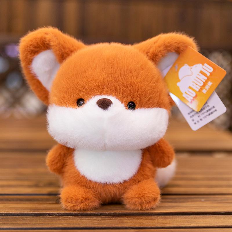 Мини Милый Маленький Лис Настольный Компаньон Кукла Куклы Сиамский Кот Плюшевые Игрушки Офисные Украшения Кукла