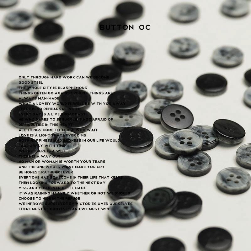 Пуговица-камень из смолы с четырьмя отверстиями, имитация, бежевый, черная подкладка, для одежды, вязаная кардиганная пуговица, детская одежда, мужская и женская, пуговица для воротника рукава