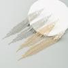 Women's Earrings Temperament Long Tassel Full Crystal Simple Versatile  Exaggerate Premium Small Drop Earrings