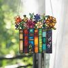 Acrylic Flower Book Hanging Decoration Indoor Outdoor Home Garden Wall Window Hanging Stained