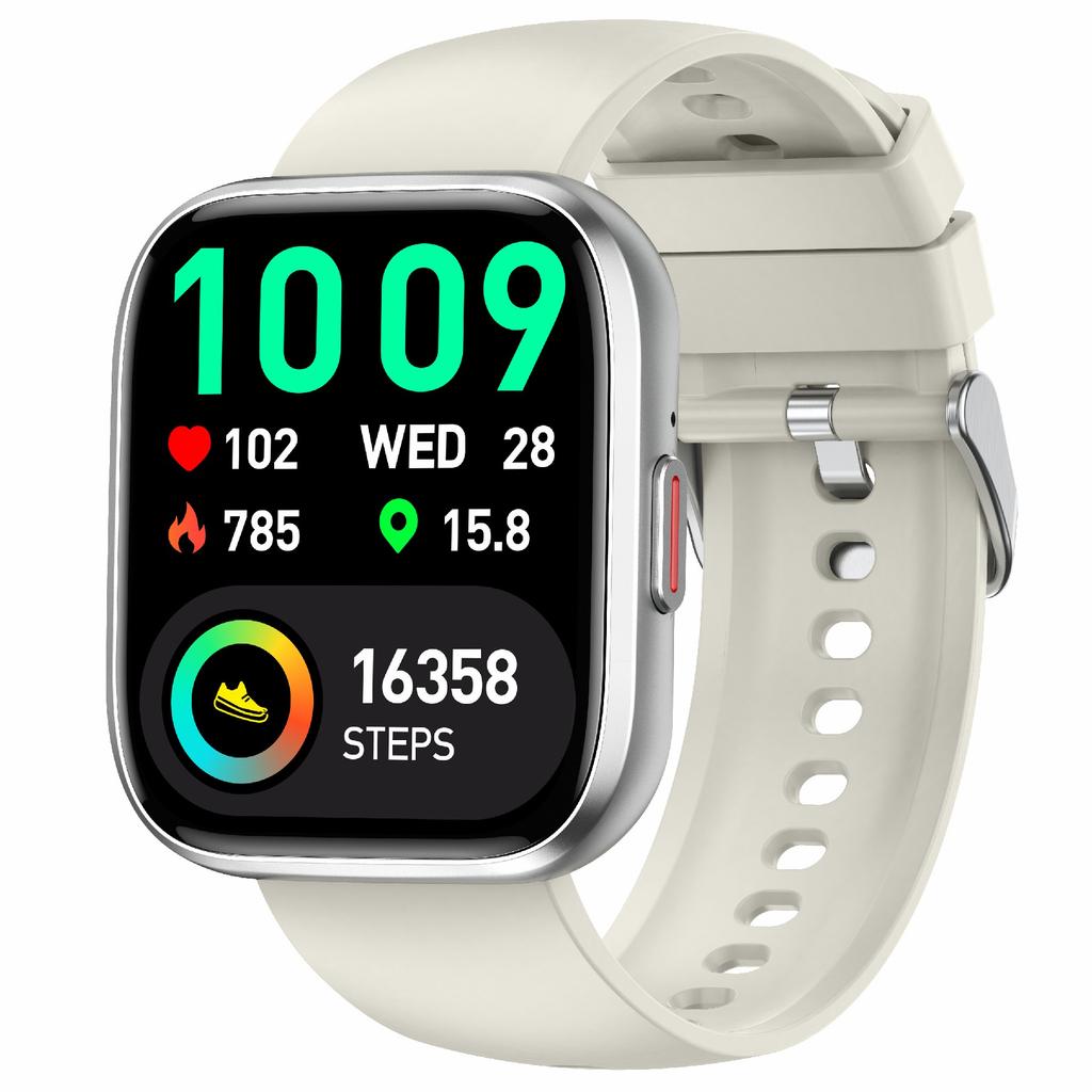 P114 Смарт-часы с 1,85-дюймовым экраном и поддержкой Bluetooth-звонков, мониторингом здоровья и стильным спортивным дизайном