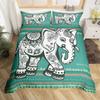Tribal Ethnic Elephant Duvet Cover Exotic Style Bedding Set Boho Mandala Flower Paisley Quilt Cover Polyester Comforter Cover
