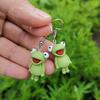 Hanging Frog Animal Earrings for Women Designer Statement Funny Creative Unique Earring Girls Cute Unusual Earrings