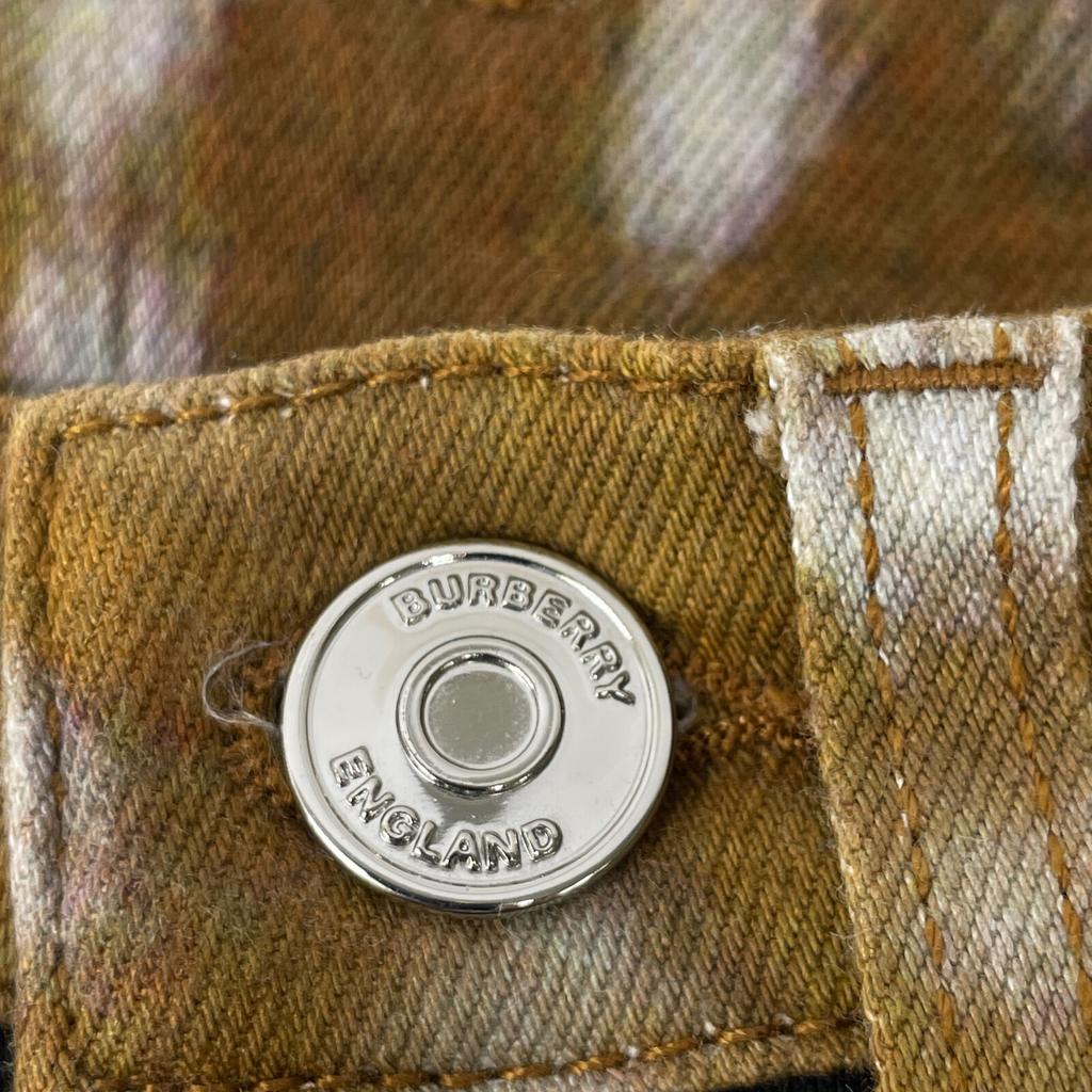 Burberry 8016385 Black X White Sightline Denim Pants Bottoms 26 blackUsed