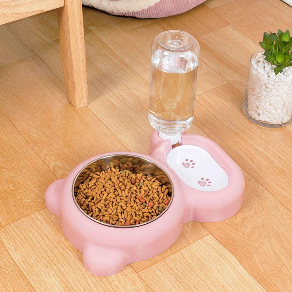 Detachable Cat Automatic Feeder Dual-purpose Pet Bowl Water Supply Accessories