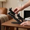 Креативные настольные декорации в виде лестницы 3D-печатные декоративные украшения с бульдогом Декор для спальни