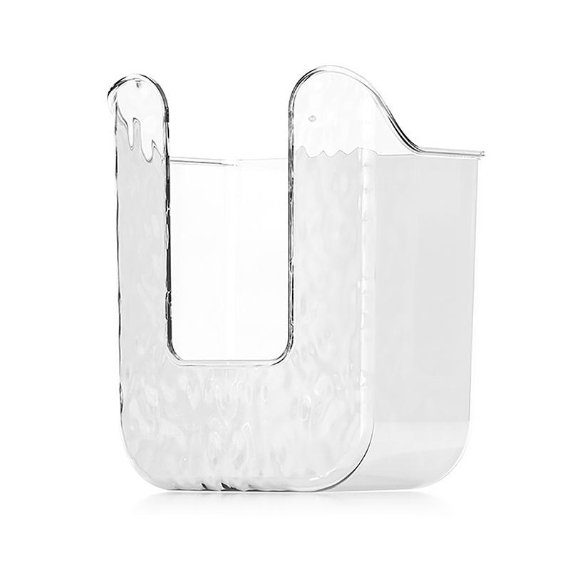 Plastic Wall Mounted Tissue Box Self-Adhesive Punch Free Paper Towel Holder Upside Down Space-Saving Napkin Container Bathroom