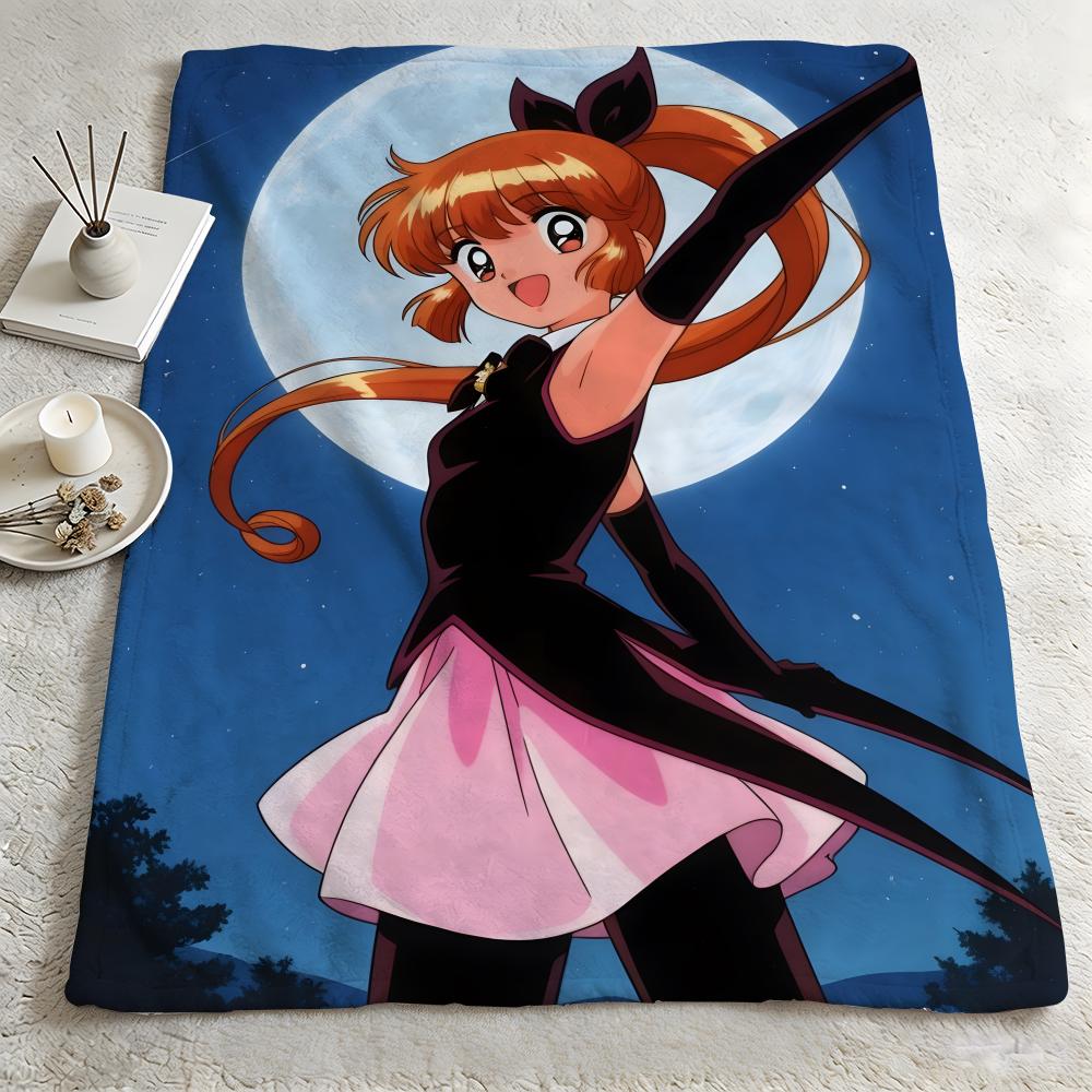 anime SSaint Taill Throw Warm Soft Flannel Blanket Multiuse for Sofa Bed Camping Travel Nap