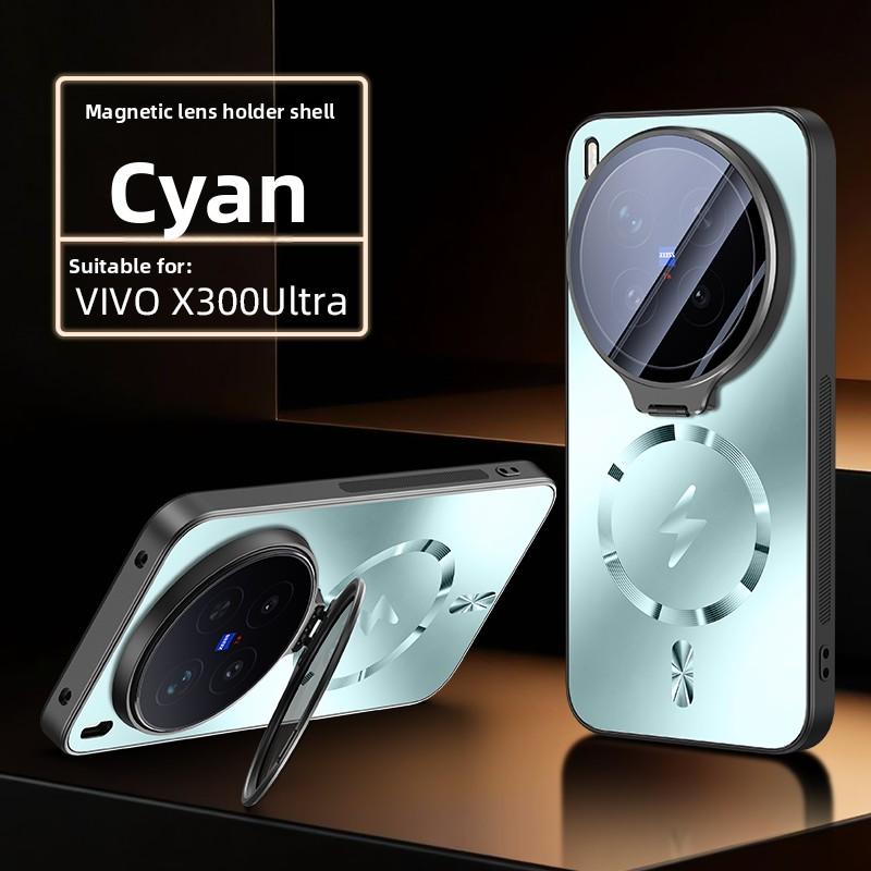 Для VIVO X300 Ultra Чехол Жесткий ПК Магнитный MagSafe Подставка для объектива Защитная задняя крышка Чехол Для VIVO X300 X200 Pro X300S X200 Ultra
