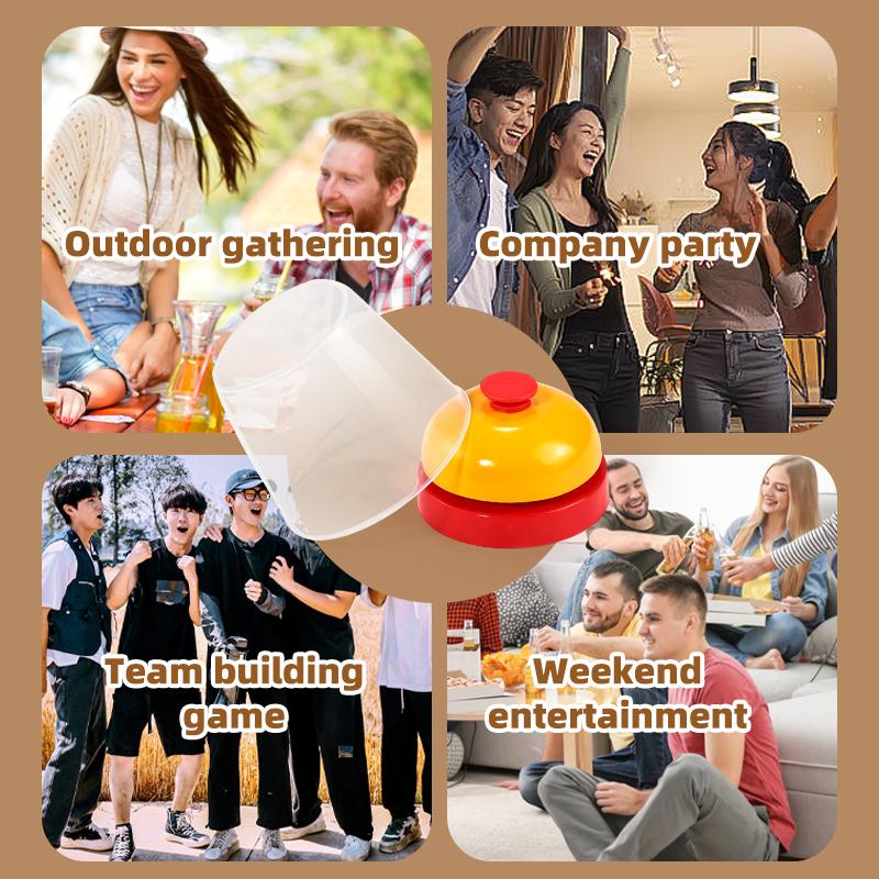 Answering Bell Game Set Family Gathering Interactive Board Game Press the Bell to Win Birthday Party Christmas