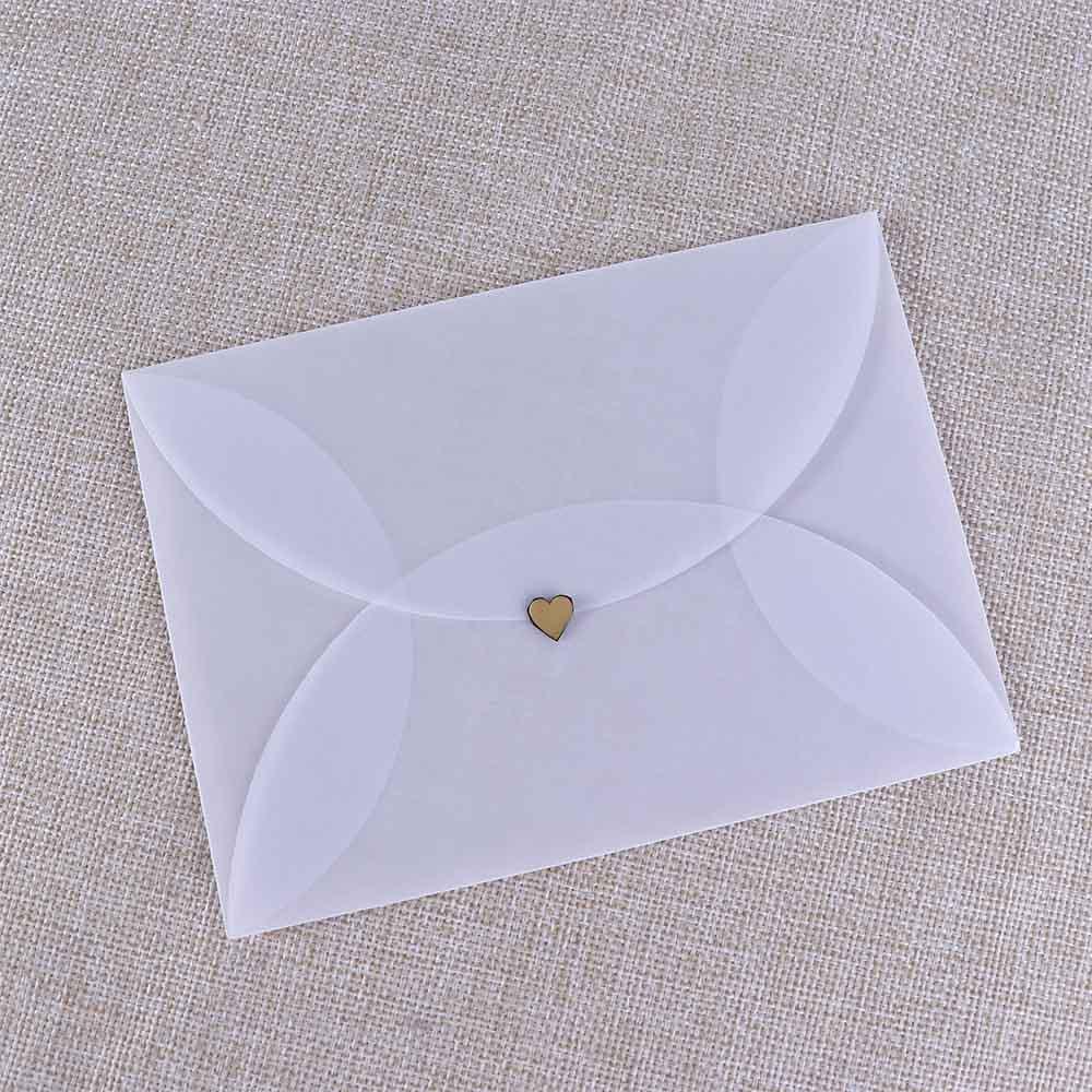 Vintage White For Card For DIY Paper Envelopes Semi-transparent Sulfuric Acid Paper Envelopes