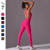 One Piece Fitness Jumpsuits Women Solid Color Bodysuit Seamless Playsuit Backless Yoga Sportswear