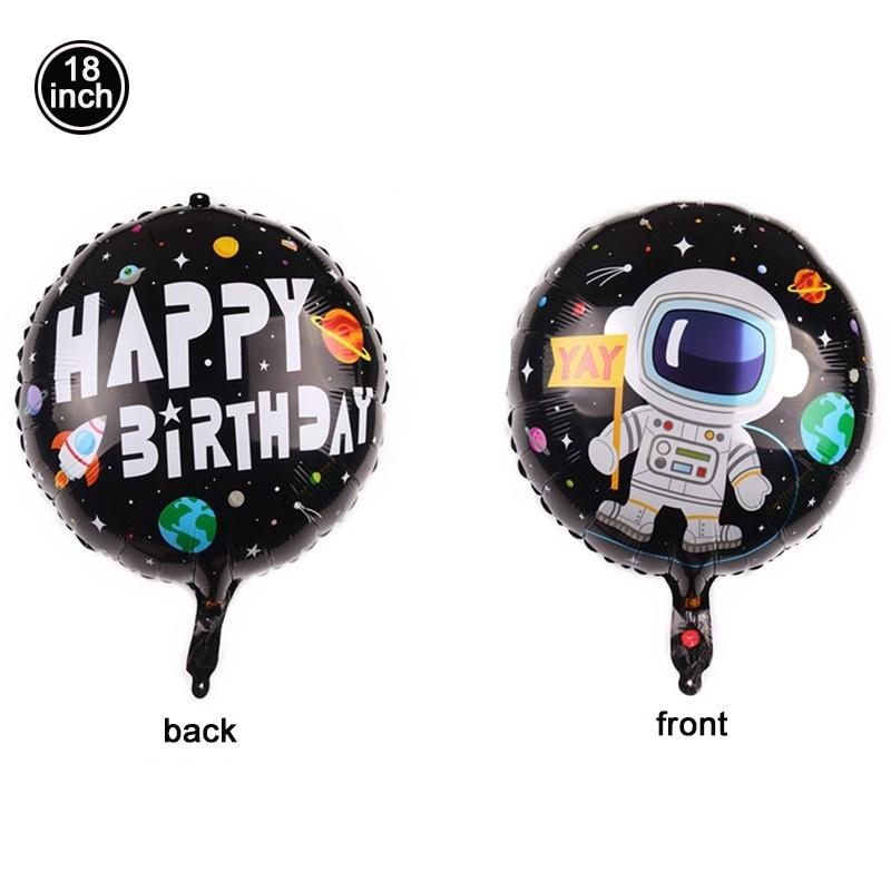CUCU Rocket Astros Balloon Birthday Astronaut Spaceship Foil Balloons Cartoon Sci-Fi Space Anime Theme