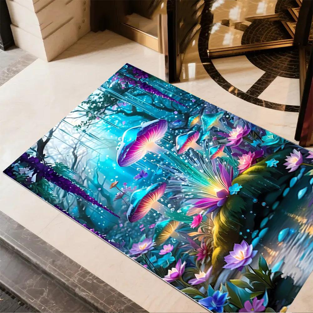 1pc Steampunk Fairy Home Carpet Non Slip Office Decor Gift Living Room Bedroom