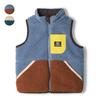 [Детская одежда] Папа Ох Папа (папа, папа) Двусторонний жилет из овечьего боа 90см-140см V50202