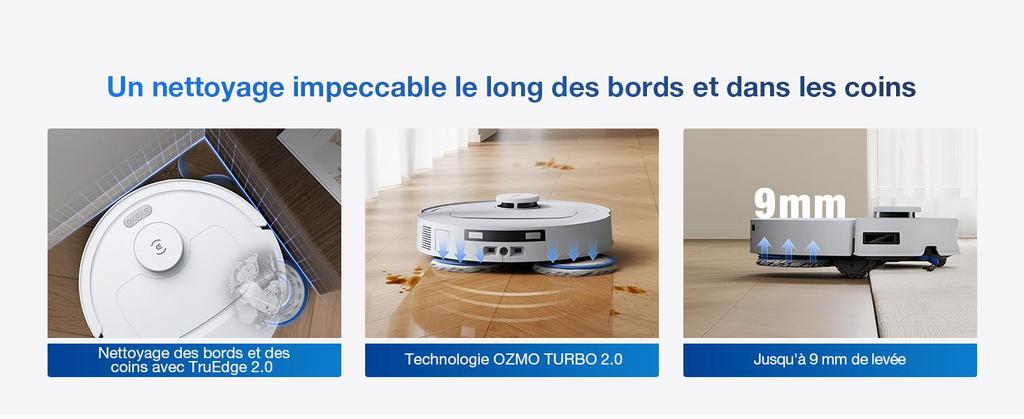 ECOVACS Deebot T30C Omni Gen2, Robot Vacuum Cleaner with Wiping Function, 25,000 Pa, OZMO Turbo 2.0 Mop System, ZeroTangle 3.0 Anti-Tangle