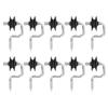 10 Pack Field Electronic Fence Front End Accessories Self Tapping Insulators Screw In Corner