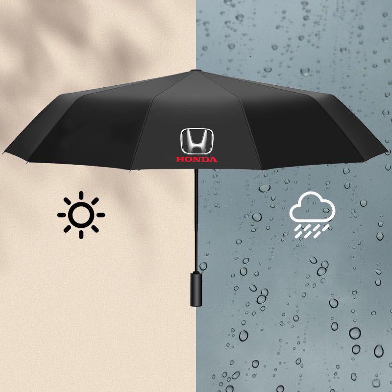 IYXI7 Windproof Double Layer Resistant Umbrella Fully Automatic Rain Umbrella For Honda Fit Civic Accord 7 8 9 10 Pilot City Jazz CRV