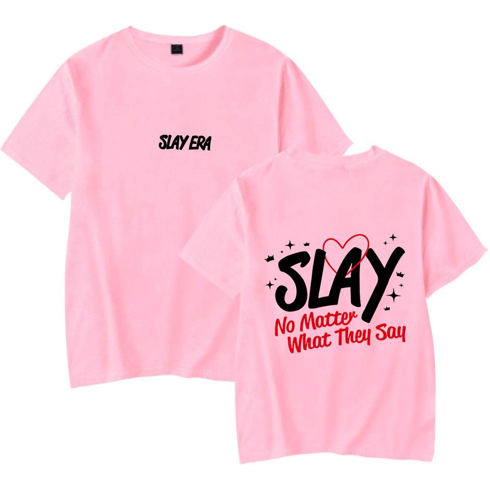 Spencer Barbosa Merch SLAY ERA Print Tshirt Unisex Fashion Funny Casual HipHop Style Short Sleeve Tee Streetwear