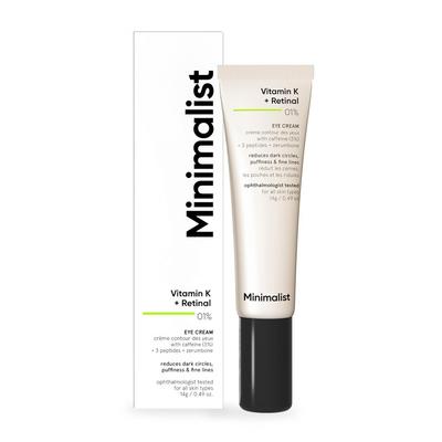 Крем для кожи вокруг глаз с Витамином К и Ретиналем 01% (14 г), Vitamin K + Retinal 01% Eye Cream,
