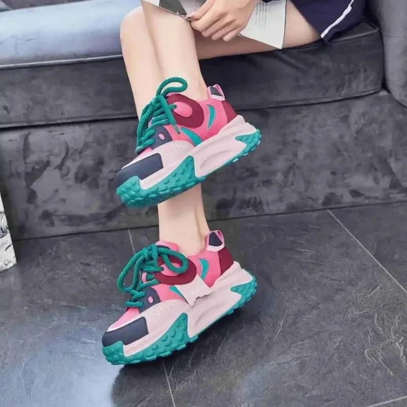 Light Woman Footwear Spring Autumn Deals Designer Luxury Casual Dad Shoes for Women Fashion 2024 Walking Comfortable and Elegant