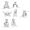 Doctorial Hat Graduation Party Cake Toppers Doctor's Acrylic Cake Decoration