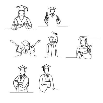 1 шт. Докторская шляпа, украшения для торта на выпускной вечеринке для мужчин и женщин, простые линии, украшение для торта для вечеринки