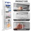 5 Layer Over The Door Organizer Hanging Bag Foldable Bathroom Behind The Door Snacks Toys Clothes Storage Holder