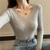 Bottom Shirt, Women's New Autumn and Winter, with Knitted Top Inside, Slim-fitting and Thin.