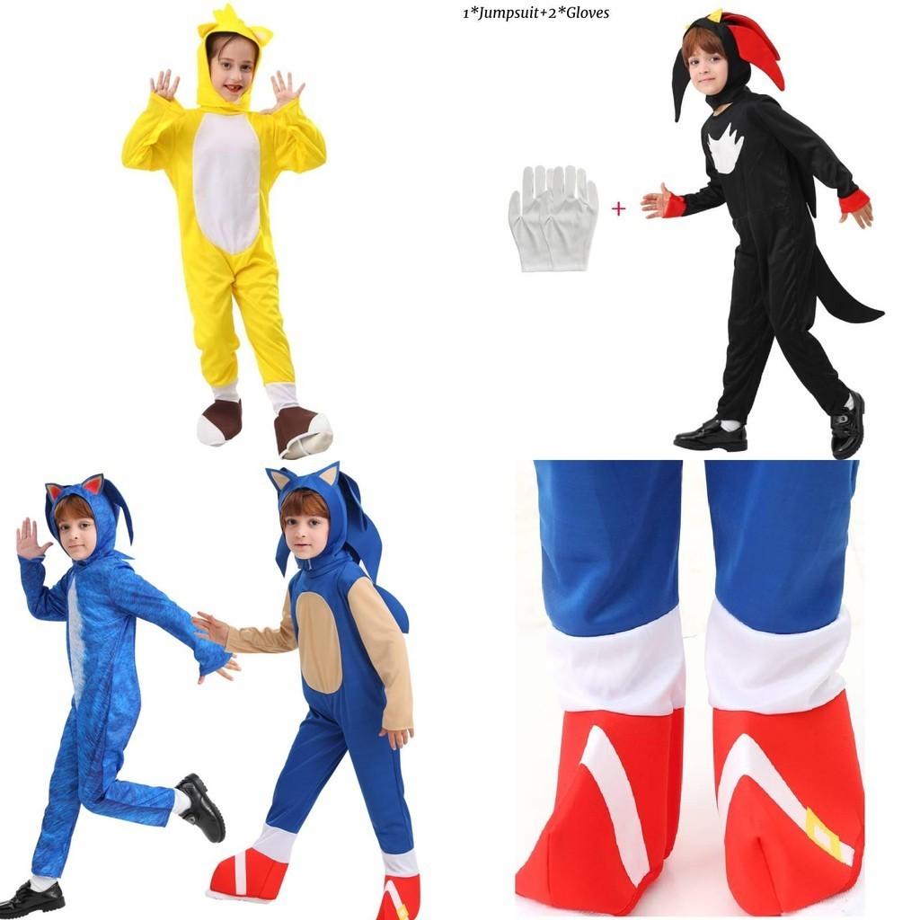 Stylish Blue Cosplay Costume Sonic Hedgehog Theme For Carnival Party