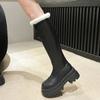 Fashion Woman Thigh High Boots Fashion Thick Bottom Knight Booties 2024 Trend Non Slip Women's Long Boots Snow Boots