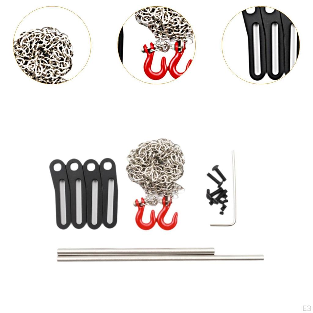 1/10 RC Anti Collision Bar Mount Adjustable and Trailer Hooks Accessories Car Spare Part