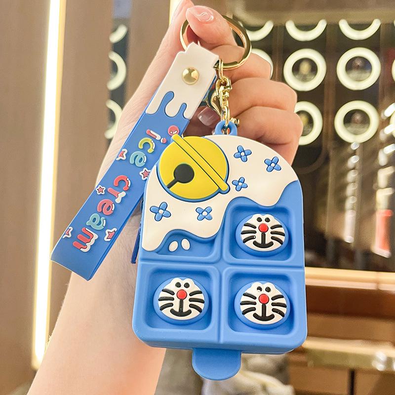 Мини Кошечка удачи Кошечка монета брелок и сумка для наушников подарок