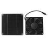 Solar Fan Effective Cooling Safety Protection Easily Install 3W 43.4CFM Solar Panel Fan Kit for Pet