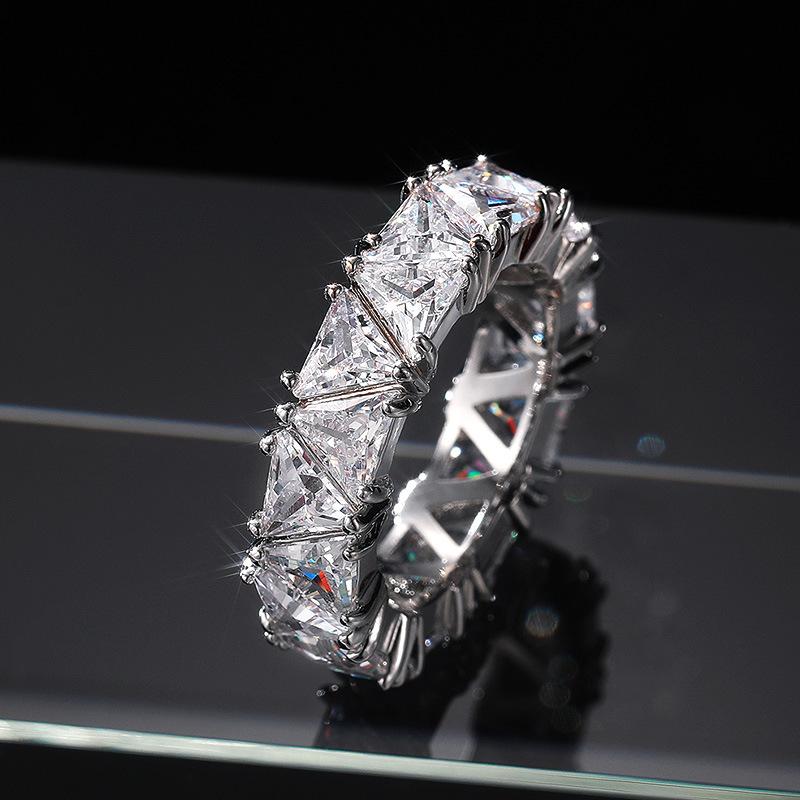Ladies Luxury Zircon/Glass Rings, Ring Accessories Birthday Gifts Party Jewelry