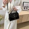 Retro Bag Women's 2025 New Fashion Woolen Small Square Bag High-end Texture Versatile One-shoulder Crossbody Handbag