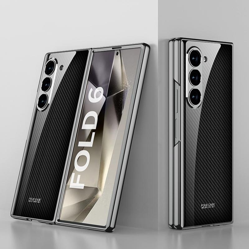 Новый чехол для телефона Samsung Galaxy Zfold6 5g, креативный чехол с HD-рисунком из закаленного стекла, легкий, роскошный, с точными отверстиями, защита от падений