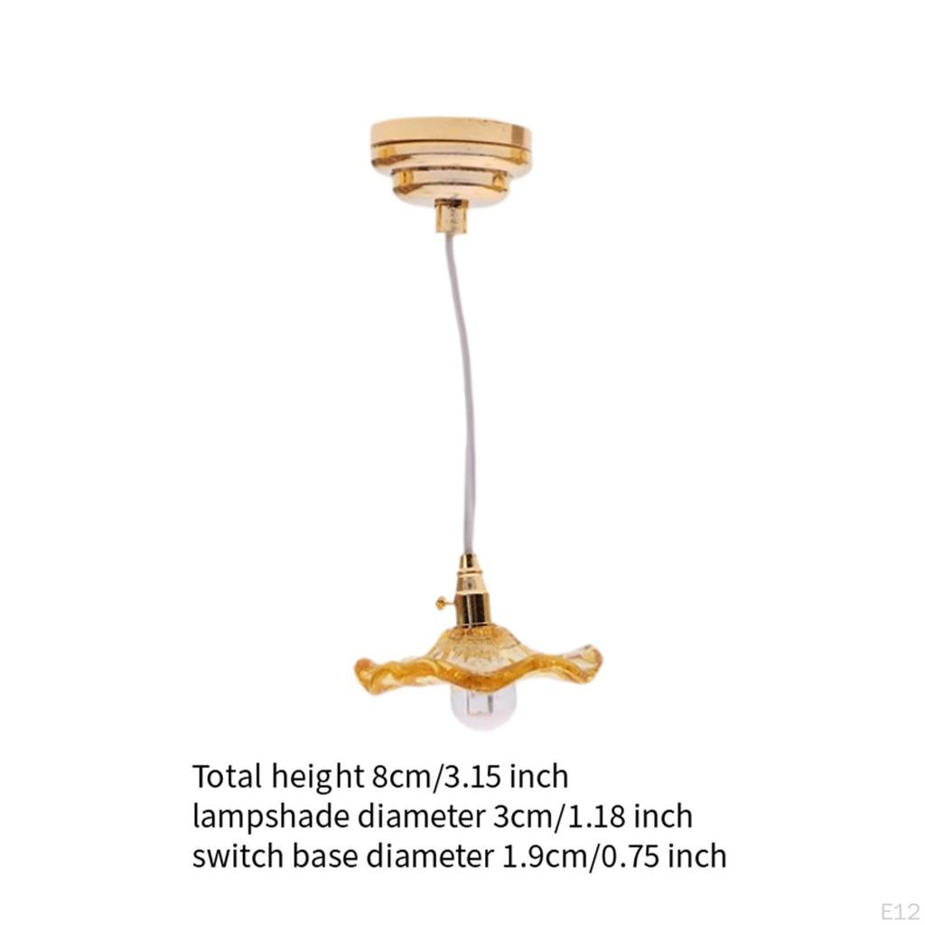 ,1:12 масштаб кукольный домик светильник светильник, подарок мебель игрушка дом имитация лампа модель куклы