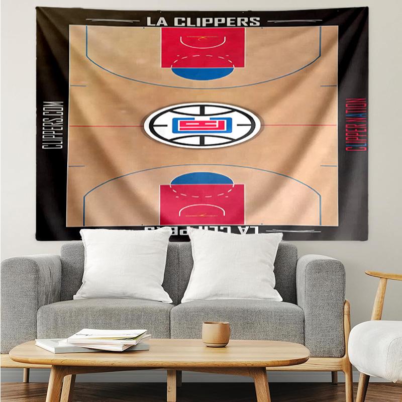 Los Angeles Clippers logo Tapestry for Bedroom Aesthetic Classroom Tapestries Wall Hanging for Living Room Dorm Office,Ideal Creative Gift