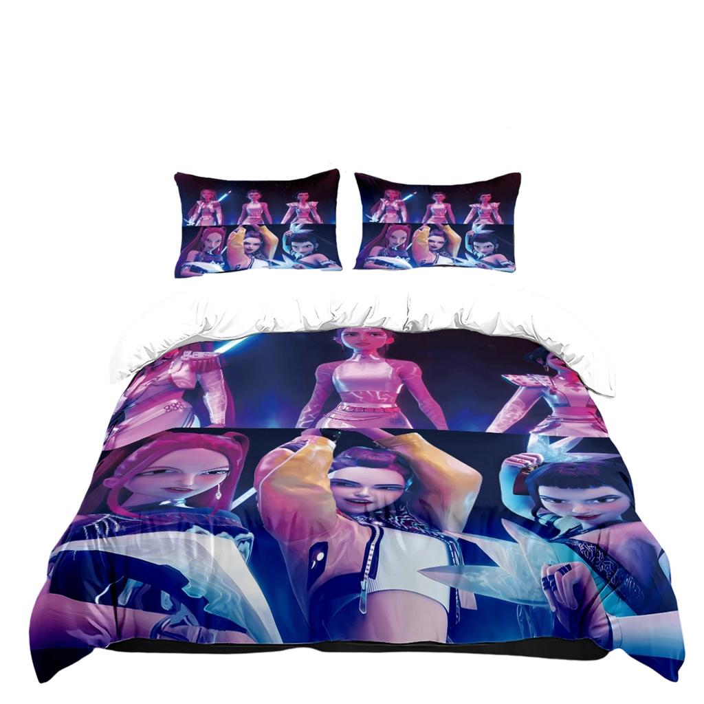Three Piece Duvet Cover With Digital Printing Kit, Brushed Pillowcase, Duvet Cover