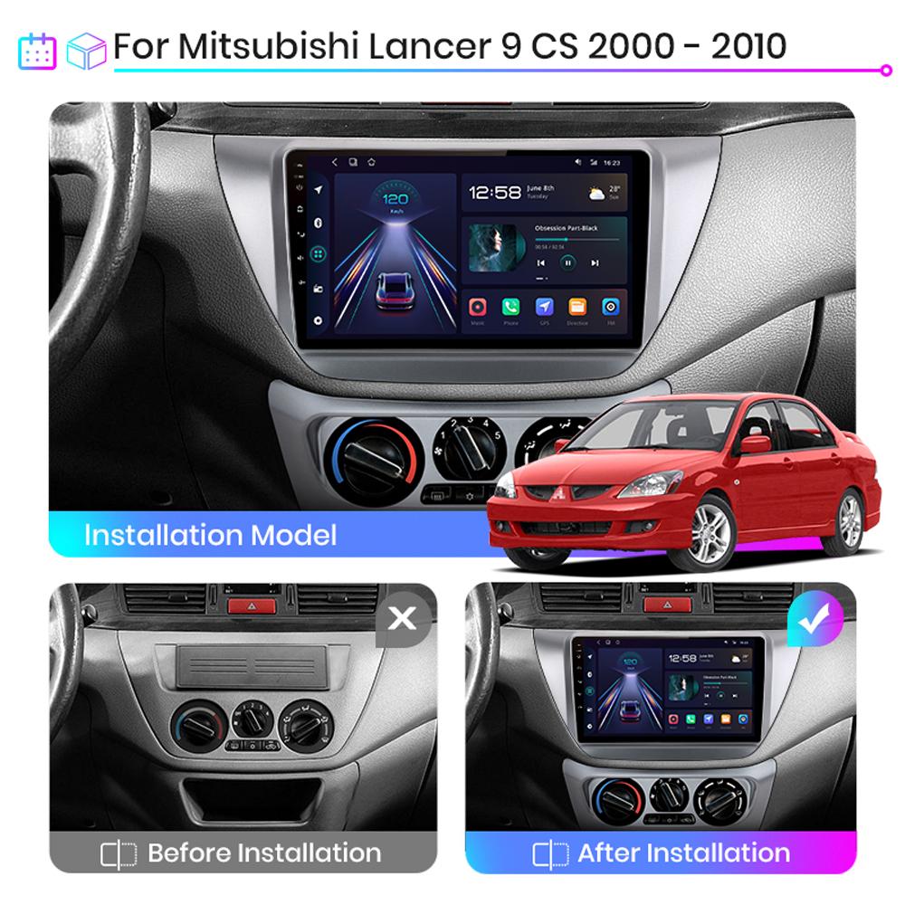 2din Android Carplay автомобильное радио для Mitsubishi Lancer 9 CS 2000-2010 мультимедийный видеоплеер GPS-навигация WIFI стерео 2 + 32 ГБ